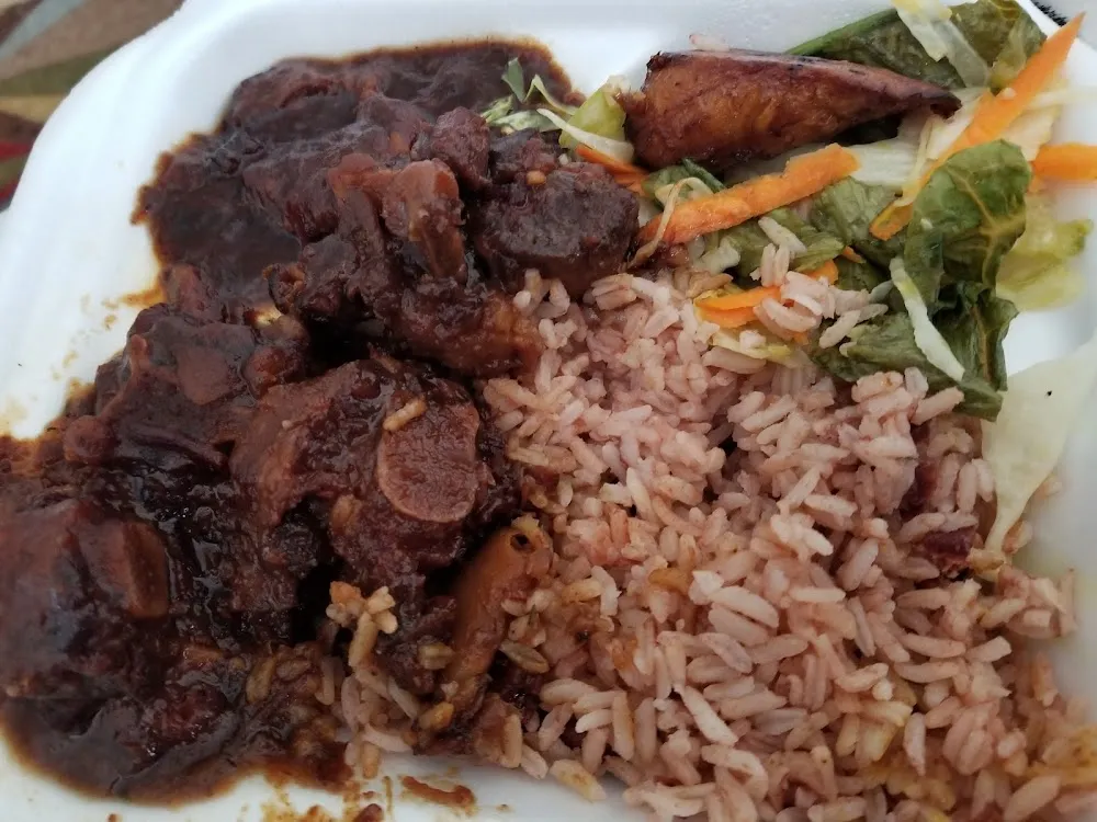 Oxtail and Rice and Peas